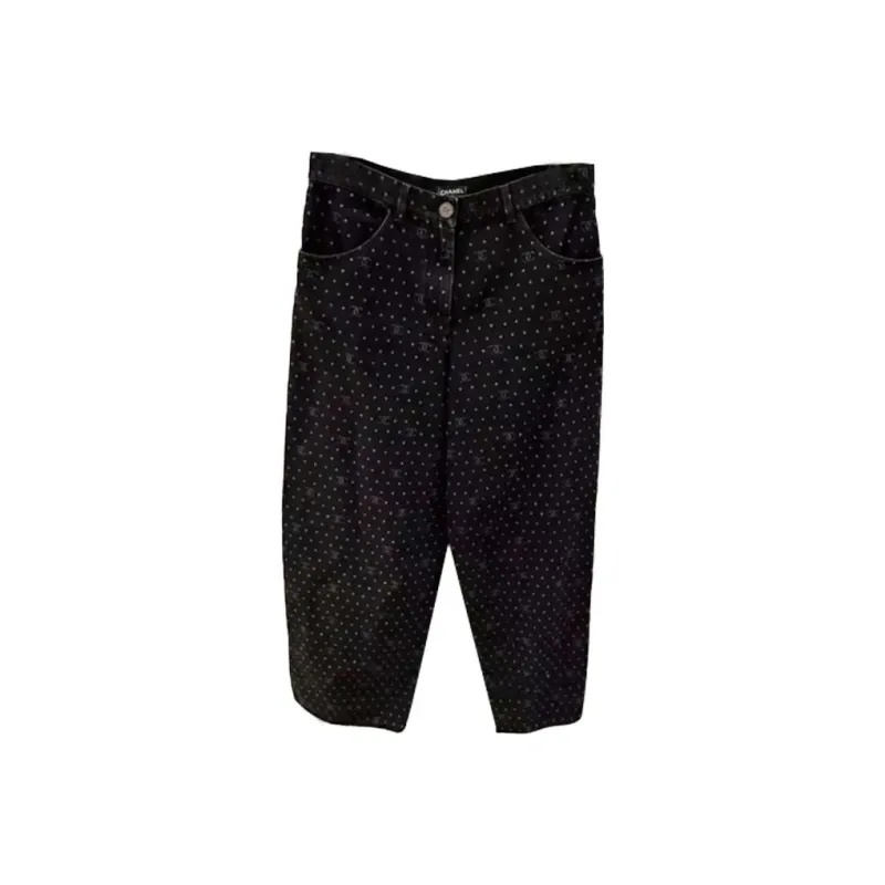 CHANEL Jeans Women's Black-0