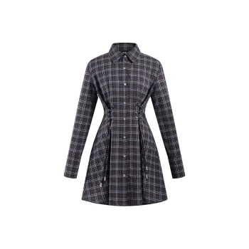 A21 Long Sleeved Dresses Women's Brown Blue