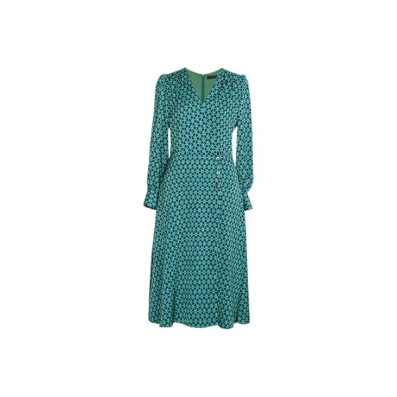 ROEYSHOUSE Long Sleeved Dress Women's Multicolor-0