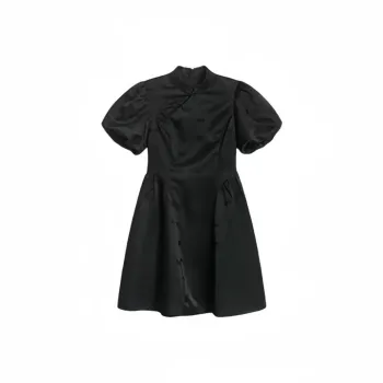 PUREIDOL Short Sleeved Dresses Women's Black