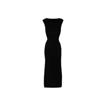 Alaia 3D-stripe Maxi Dress