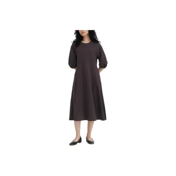 UNIQLO Short-Sleeved Dresses Women's Brown Black