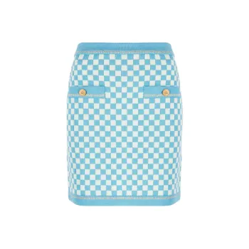 VERSACE Knit Skirt 'Sky/Mint'