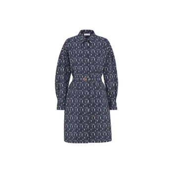 DIOR Long Sleeved Dress Women's Blue