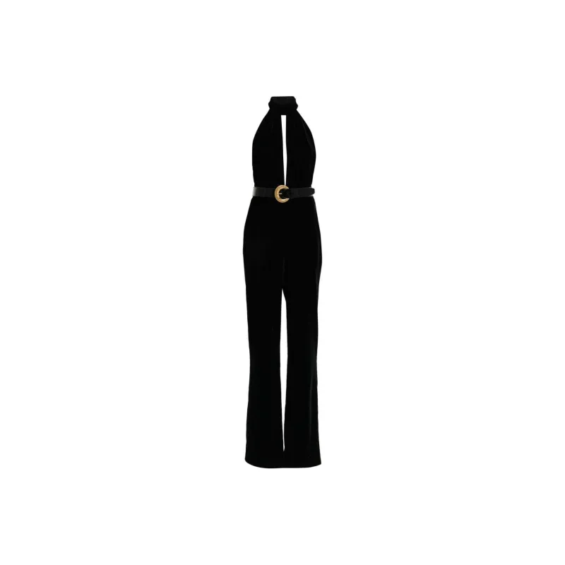 TOM FORD Stretch Velvet Belted Jumpsuit-0