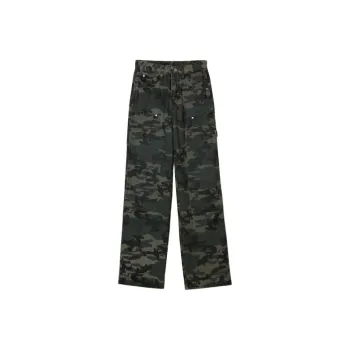 ZAVK Jeans Women's Camouflage Army Green