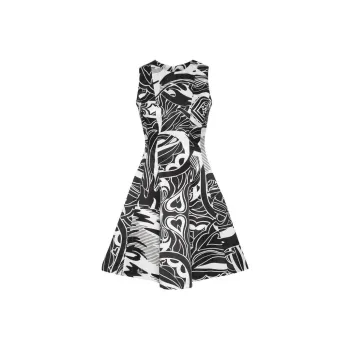 PHILIPP PLEIN Graphic print Duchesse Mini Dress