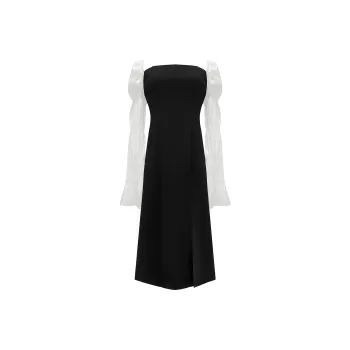 FOREVER 21 Long-Sleeved Dresses Women's Black