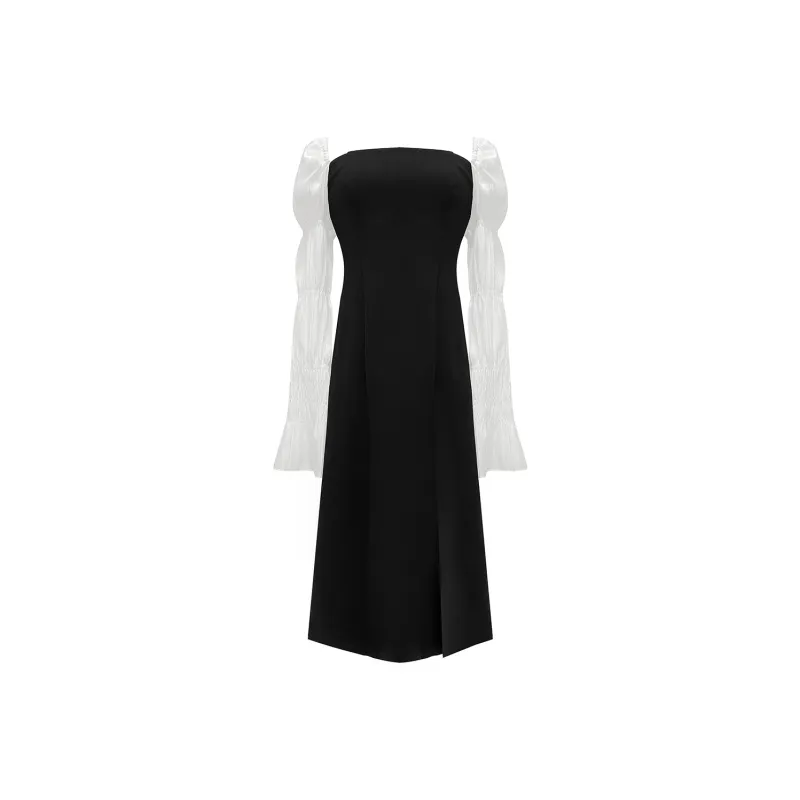 FOREVER 21 Long-Sleeved Dresses Women's Black-0
