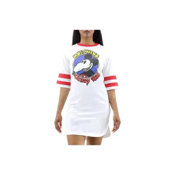 MOSCHINO Short Sleeved Dresses Women's White