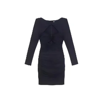 Self portrait Long Sleeved Dresses Women's Classic Black