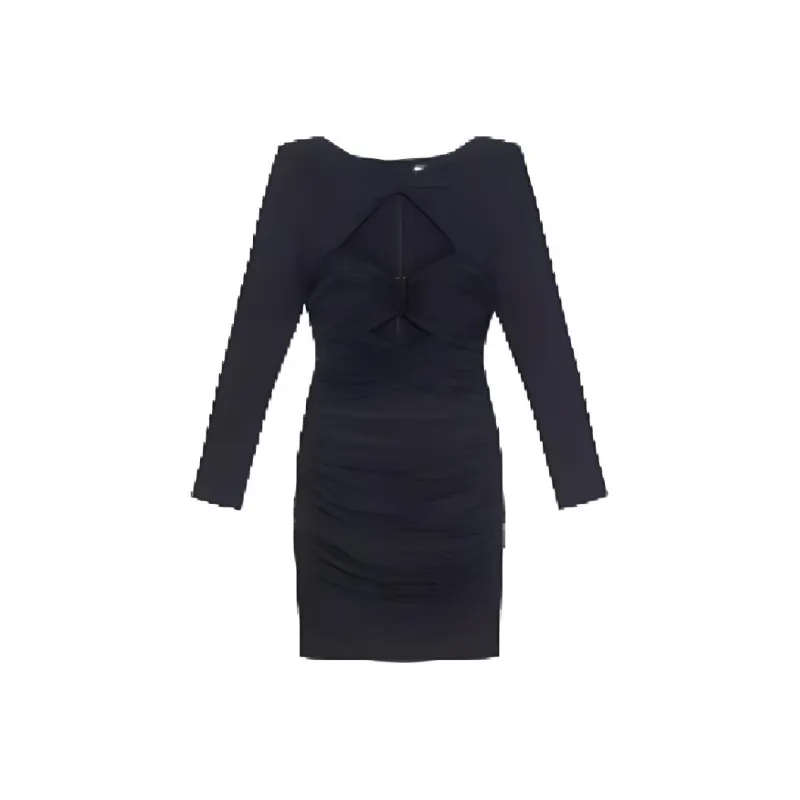 Self portrait Long Sleeved Dresses Women's Classic Black-0