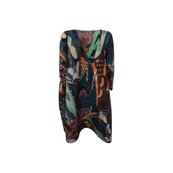 PLEATS PLEASE ISSEY MIYAKE Snowrunner Graphic print Midi Dress