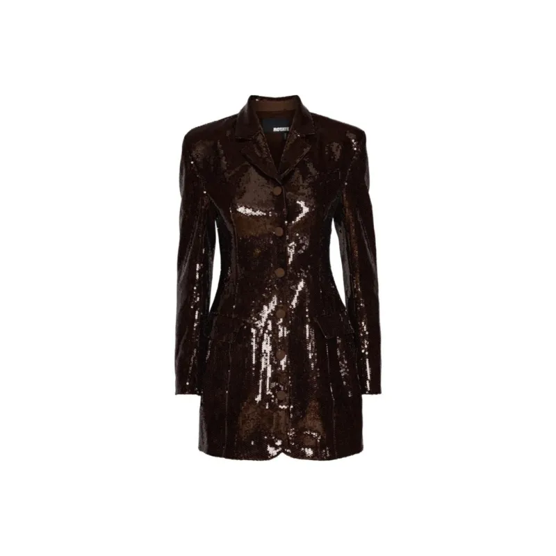 Rotate Sequin Detailed Blazer Mini Dress-0