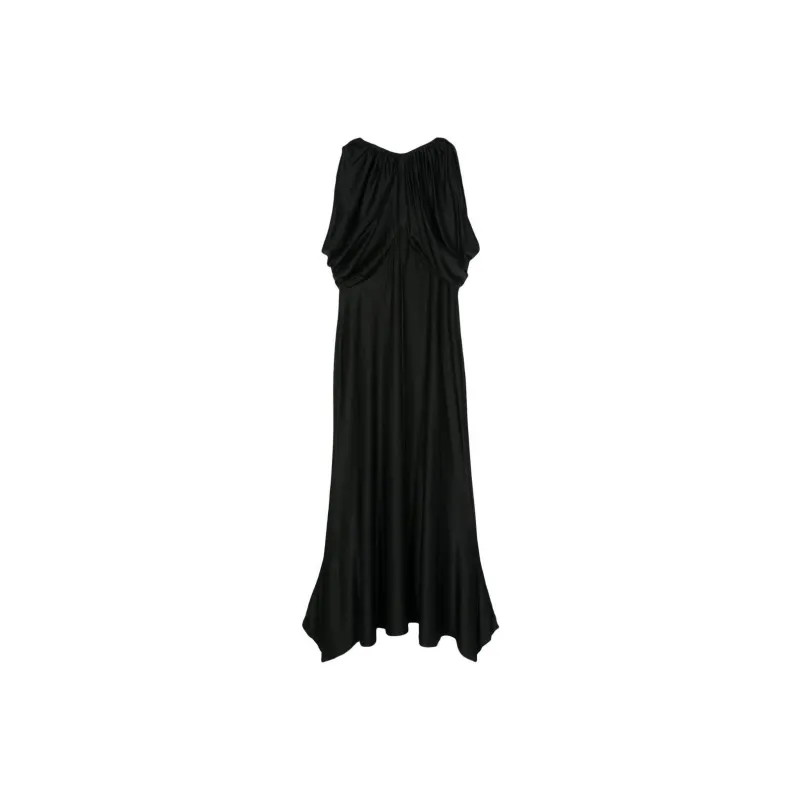 Paco Rabanne Gather Detailed Midi Dress-0