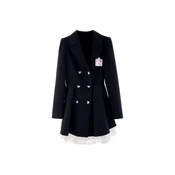 AFGGD Long Sleeved Dresses Women's Black