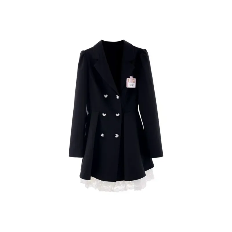 AFGGD Long Sleeved Dresses Women's Black-0