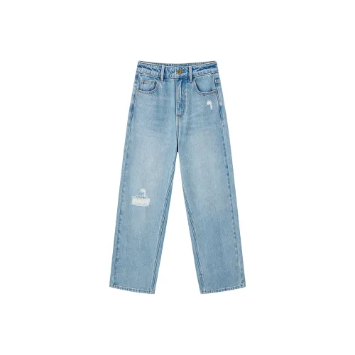 LEDIN Jeans Women's Light Denim Blue In Stock