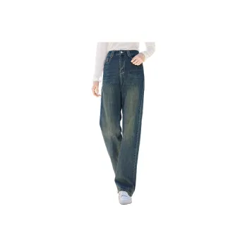 VICTORIA&VERA Jeans For Fall Women's Blue