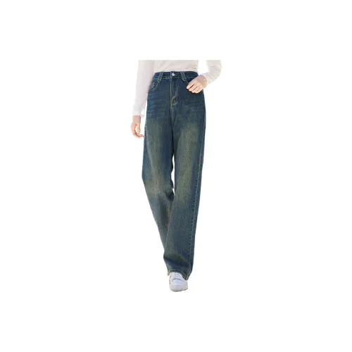 VICTORIA&VERA Jeans For Fall Women's Blue