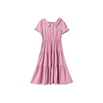 BANANA BABY Short Sleeved Dress Women's Pink