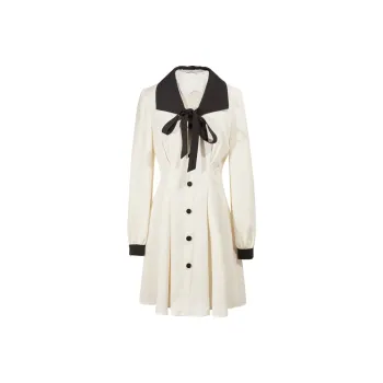 3COLOUR Long-Sleeved Dresses Women's Milk White