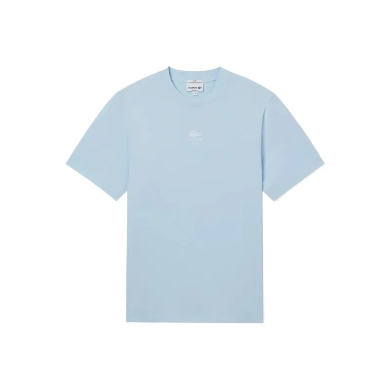 LACOSTE Signature print T shirt-4