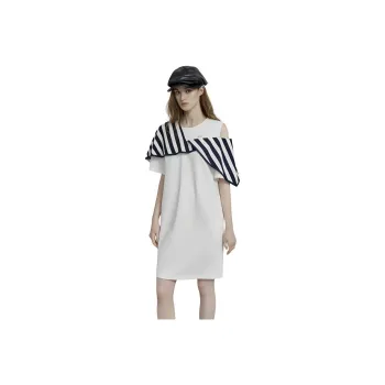 ELLE Short Sleeved Dress Women's White