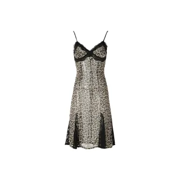 JYOSEI Slip Dresses Women's Leopard Print