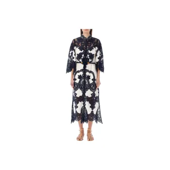 Zimmermann Long-Sleeved Dresses Women's Marine Blue