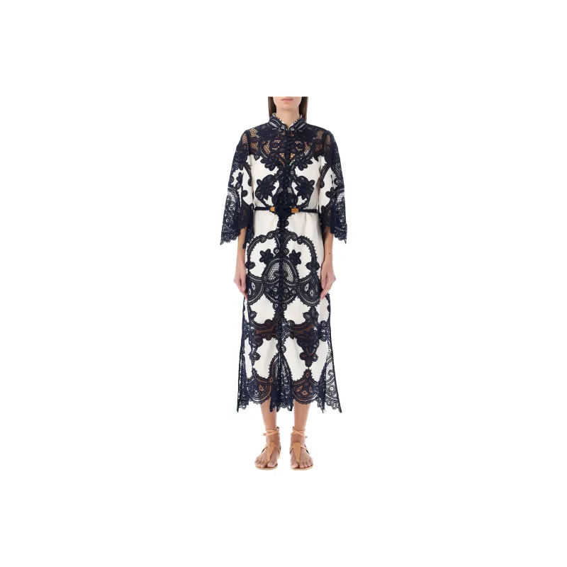 Zimmermann Long-Sleeved Dresses Women's Marine Blue-0