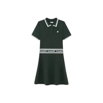 Le Coq Sportif Short Sleeved Dresses Women's Forest Green