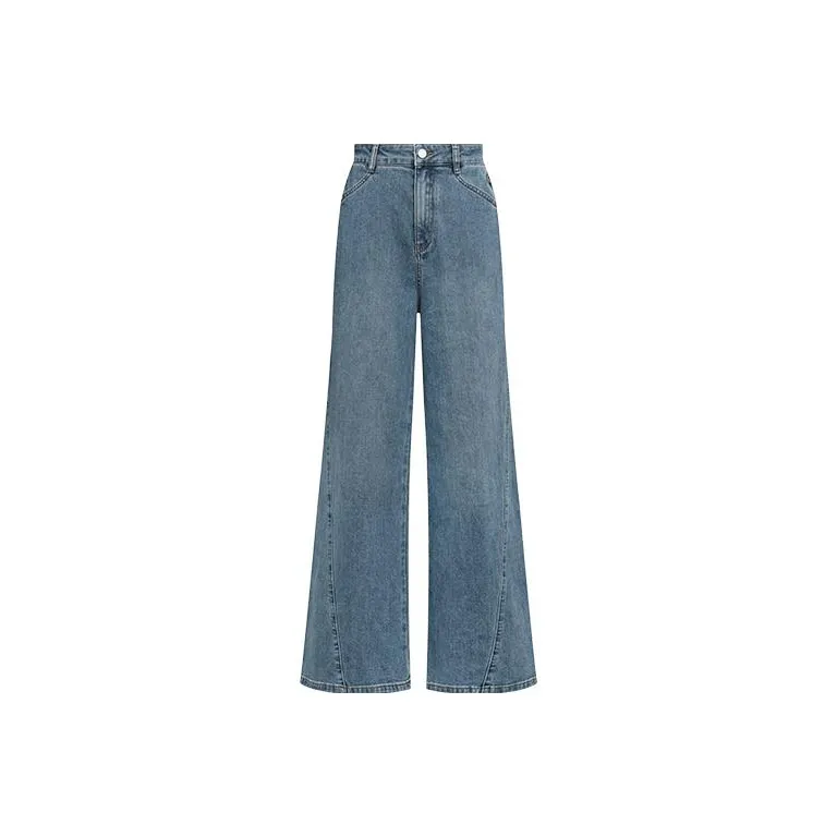 MEIYANG Jeans Women's Dark Blue-0