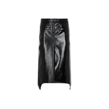 Courrèges Suspenders Long Skirt 'Black'