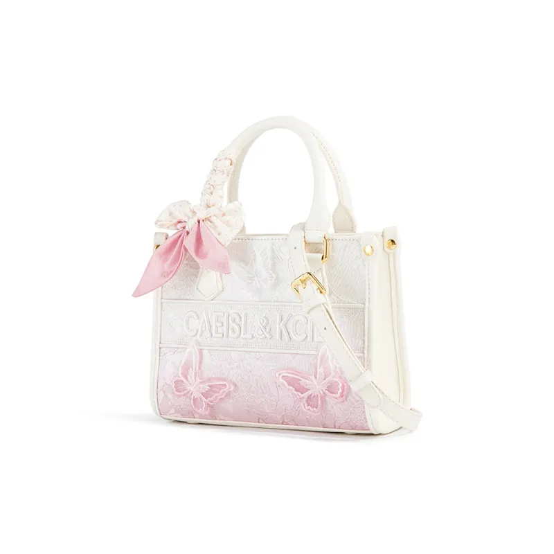 CAEISL&KCIEL Polyurethane Shoulder Bag, Handbag Women's Gradient Pink-2