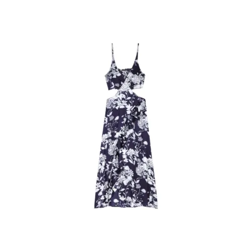 Maje Floral print Cut out Detail Dress
