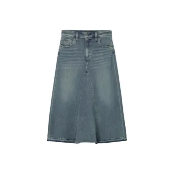 Levi's Denim Long Skirt Women's Blue
