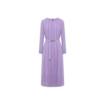 BBLLUUEE Long Sleeved Dress Women's Mist Purple