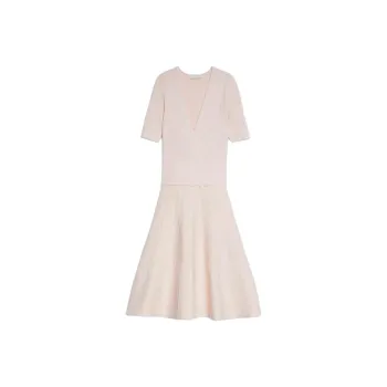 Sandro Short Sleeved Dress Women's Nude