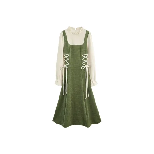 KEAB Long Sleeved Dresses Women's Green