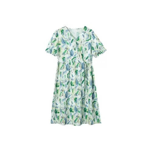 Dme Short Sleeved Dresses Women's Seaweed Green