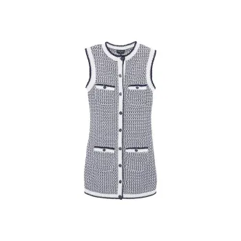 CHANEL Sleeveless Dress Women's Black