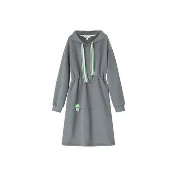 B.Duck Long Sleeved Dresses Women's Gray