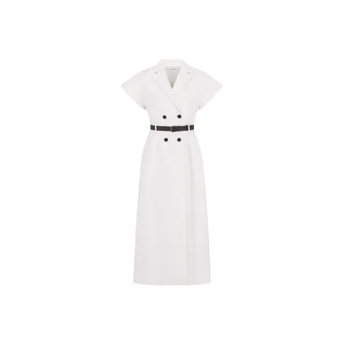 DIOR SS25 Spring Summer Ready to Wear Collection Short Sleeved Dress Women's White