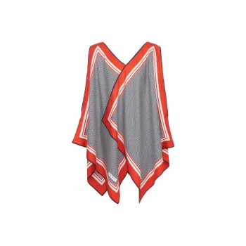 BALMAIN Monogram print Silk Scarf Dress