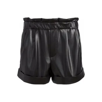 Alice + Olivia Reagan Paperbag-waist Shorts