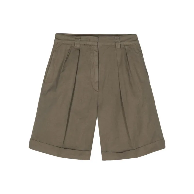 ASPESI Pleated Chino Shorts-0