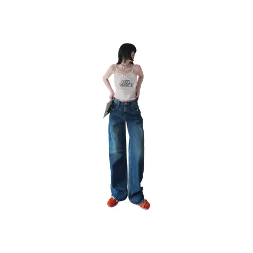 Seven Up And Nine Down Jeans Women's Dark Blue