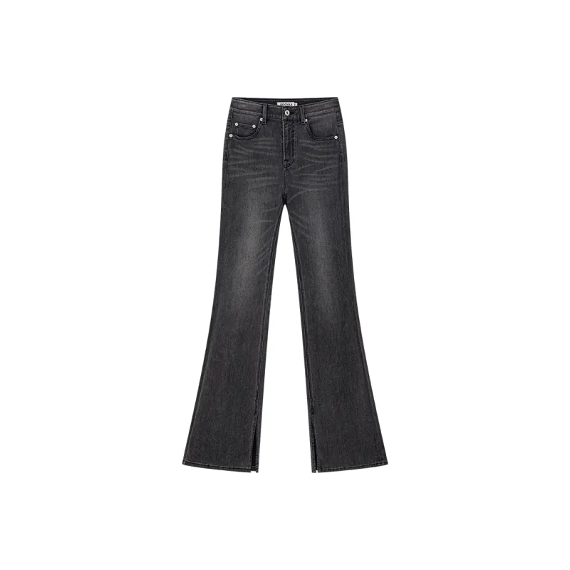 UOOYAA Jeans Women's Dark Gray-0