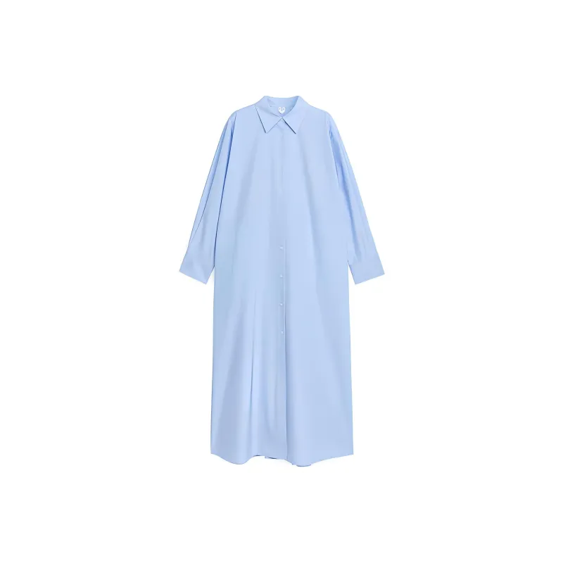 ARKET Long Sleeved Dresses Women's Light Blue-0
